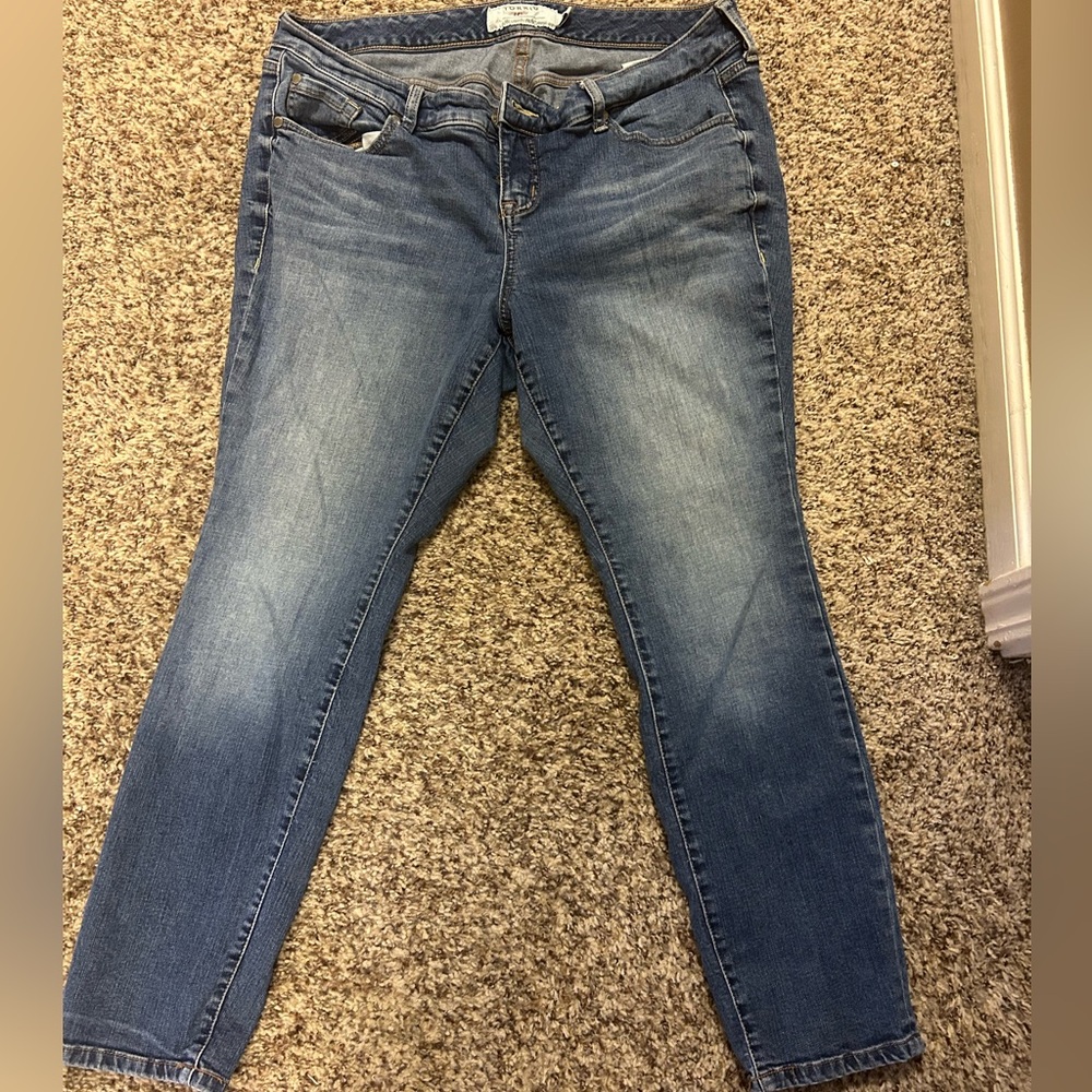 Torrid Blue Ankle Jeans